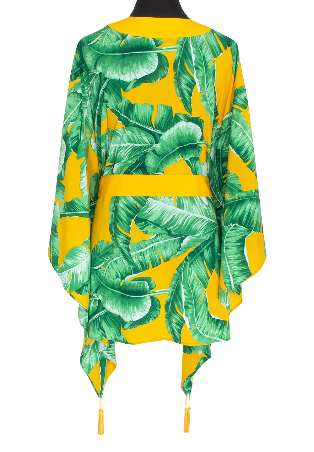 Jungle - Yellow Palm Kimono (Yellow)