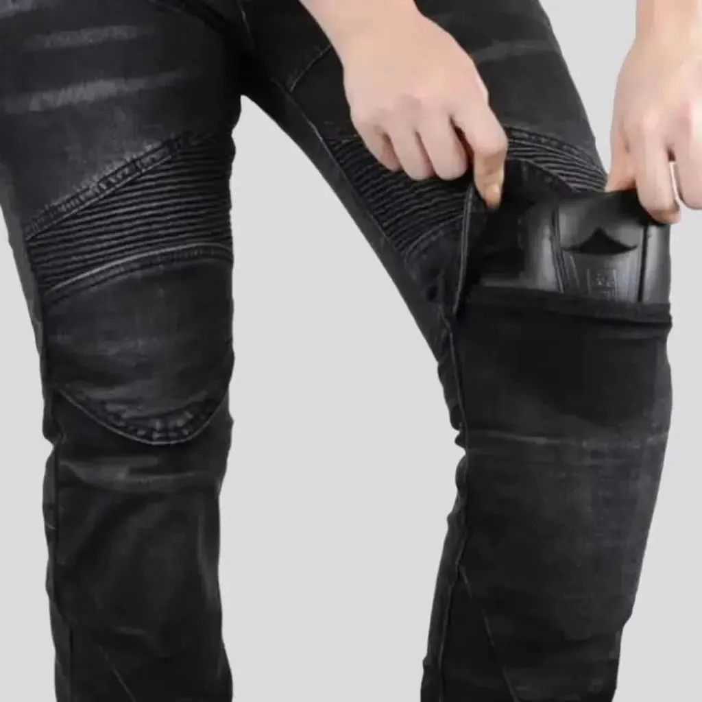 Vintage skinny moto jeans
 for women